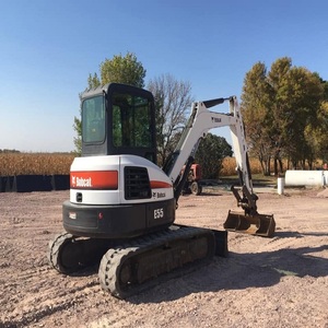 รถขุดขนาดเล็กพรีเมียม Bobcat E55 เครื่องจักรเคลื่อนย้ายดิน ระบบไฮดรอลิกแข็งแกร่ง พร้อมส่ง จัดส่งรวดเร็ว - Product Image 6