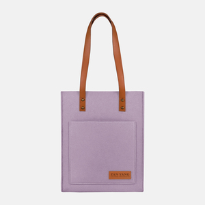 Sac à bandoulière en feutre de laine pour femme, avec fermeture ouverte, design portable pour un usage quotidien, shopping, voyage et plage - Product Image 2
