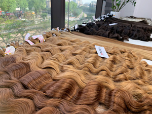 NASA Human Hair Extensions Bulk Deep Wave Super Double Drawn Ends Machine Weft Virgin Hair Weave - Product Image 3