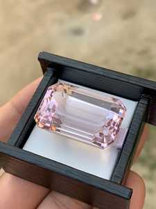 Piedra de Kunzita Rosa Natural, Corte Octogonal, Facetada, para Joyería, Proveedor Mayorista de Piedras Preciosas - Product Image 4