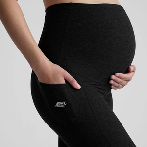 Custom Maternity Leggings High Waist Pregnancy Yoga Pants Stretchy Breathable Soft Cotton Spandex Activewear Comfortable Belly - Product Image 6