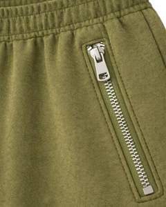 Pantalones Deportivos Cargo de Pierna Ancha Color Verde Oliva Personalizados para Mujer, Pantalones de Forro Polar con Cintura Elástica, Bolsillos con Cremallera, Ropa Casual de Calle, Pantalones de Invierno - Product Image 3