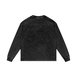 Sweat-shirts chauds d'hiver pour hommes, effet délavé, en coton épais avec poches, pulls unis, modèles vierges personnalisables, streetwear, col rond - Product Image 6