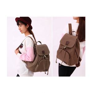 <b>Canvas</b> Casual <b>Backpack</b> Unisex Softback 20-37L Durable Zipper Hasp Closure Daily Use - Product Image 3