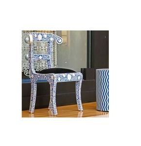 Ornate Bone Inlay Resin <b>Chair</b> Ideal For <b>Accent</b> Corners <b>Living</b> Areas And Luxury Interior Settings - Product Image 4
