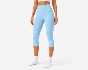 Collants de compression 3/4 longueur, pantalons de yoga à haute élasticité, leggings de fitness, vêtements de sport athlétiques à séchage rapide pour femmes - Product Image 1