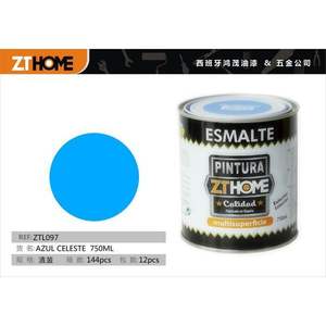 Pintura Acrílica AZUL CELESTE 750ML en Lata, Versátil y Duradera para Diversas Aplicaciones - Product Image 3