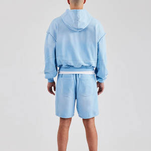 Ensemble sweat-shirt et short streetwear pour homme, tenue tendance deux pièces pour l'été et le printemps - Product Image 3