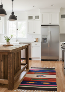 Tapis et chemins de table modernes en coton floral réversible, pliables, faits main, lavables en machine pour la maison, la chambre, le salon et les voyages - Product Image 3