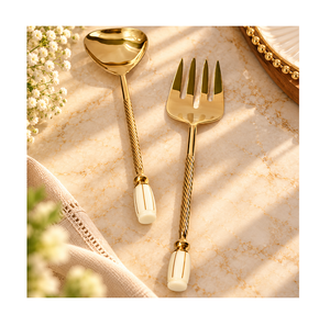 <b>Vintage</b> Design Gold Color <b>Cutlery</b> <b>Set</b> With Greatest Quality Metal Spoons Fork Flatware <b>Cutlery</b> <b>Set</b> By Home Arts - Product Image 5