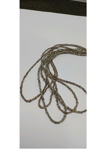 Perles de diamant brut de couleur gris naturel, non taillées, taille 3 mm à 4 mm, pépites de cristal brutes, perles de pierres précieuses en vrac pour la fabrication de bijoux - Product Image 4