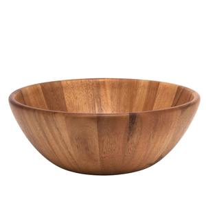 ชามไม้กระถินณรงค์ทำมือ พร้อมโลโก้ตามสั่ง สำหรับข้าว ซุป สลัด มีหลายขนาดและสามารถปรับแต่งได้ - Product Image 3