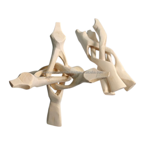 Soporte de Madera para Huevos de Avestruz y Emú, Hecho a Mano, Arte Folclórico, Decoración para el Hogar, de Mesa, 6 Pulgadas, 3 Patas - Product Image 5