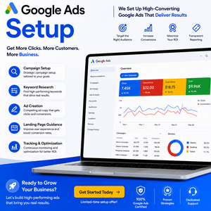 Découvrez nos services professionnels d'optimisation des publicités Google, conçus pour des images élégantes et intemporelles - Product Image 1