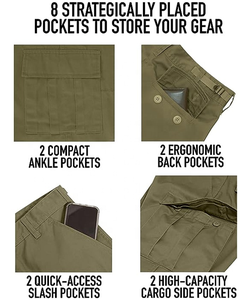 Wholesale New Design Casual <b>Cargo</b> Pants with Multiple Pockets Customized Camo <b>Work</b> Men's Quick Dry Breathable High Street Pants - Product Image 4