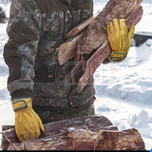 Gants de travail en cuir texturé à usage général, résistants à la chaleur, anti-coupure, imperméables, tailles et couleurs personnalisables - Product Image 6