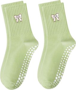 Pilates <b>Socks</b> With <b>Grips</b> for Women Cute Non Slip Crew Gripper Yoga <b>Sock</b>-Grippy Sticky for Hospital/Dance Barre/Workout - Product Image 1