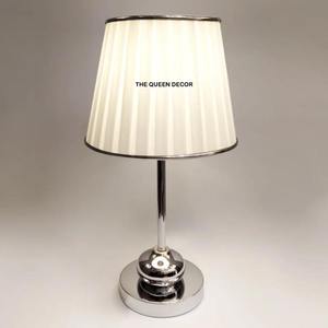 Attractive Look Table And Table Lamp Decorative Accent Eye Catching Look High Grade Gold Plated Metal And White Marble Base - Product Image 6