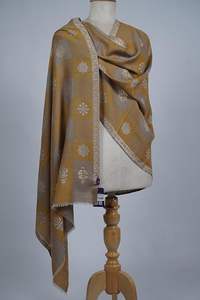 Echarpe de Lana Fina de Cachemira para Mujer VIC, 70x200 cm, Modelo VIC-CFW-CJB-002, Transpirable, para Uso Diario y al Aire Libre, Hecho en India y Pakistán - Product Image 4