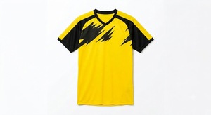 Camiseta de Fútbol Personalizada Sublimada para Hombre, Manga Corta, Cuello en V, Absorbe la Humedad, 100% Poliéster, Ropa Deportiva, Corte Regular para Adultos - Product Image 2