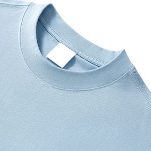 เสื้อยืดแขนสั้นผู้ชายทรงโอเวอร์ไซส์ คุณภาพสูง ผ้าฝ้าย 100% สกรีนลายตามสั่ง สไตล์สตรีท ลายเรียบ ดีไซน์เปล่า - Product Image 5