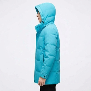 เสื้อแจ็คเก็ตพัฟเฟอร์บุขนเป็ด 100% สำหรับผู้ชาย แบบมีฮู้ด กันน้ำ ระบายอากาศได้ดี เหมาะสำหรับฤดูหนาว ปิดด้วยซิป สวมใส่สบายๆ แฟชั่นลำลองสำหรับกิจกรรมกลางแจ้ง - Product Image 3
