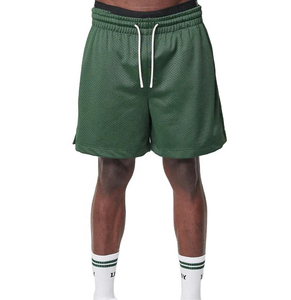 Mesh Jogger Shorts Eco-Friendly High Quality Custom Summer Mesh Short Double <b>Layer</b> Basketball Shorts Solid Pattern Mesh Short - Product Image 1