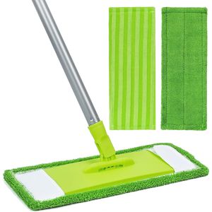 2-in-1 Multifunction Hardwood Floor <b>Mop</b> 55-inch Long Handle 2 Washable <b>Mop</b> Refill Pads Dust <b>Mop</b> for Effective Floor Cleaning - Product Image 1