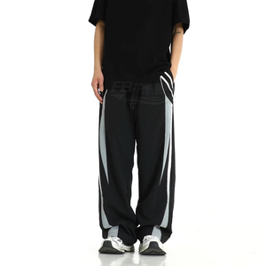 Men's Unique Style Straight Casual <b>Trousers</b> Mid-rise Custom logo 100% Cotton Non-woven Eco-friendly Breathable Lightweight Low - Product Image 4