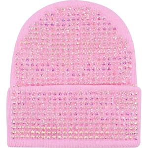 Custom Black Rhinestone Beanie Hat Women <b>Men</b> <b>Winter</b> Rib Knit Cuffed <b>Cap</b> Soft Warm Stretch Streetwear Skull <b>Cap</b> OEM - Product Image 2