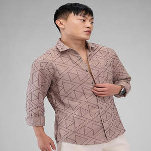 Camisas formales de trabajo de lino y algodón al por mayor para hombre, camisas de lino de manga larga con botones personalizadas informales para hombre - Product Image 6