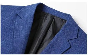 Trajes de Hombre Personalizables de Doble Botonadura, Antiarrugas, Casuales, Elegantes, para Negocios, Blazers Transpirables de Tela Tejida para Boda - Product Image 4