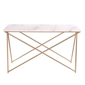 Trending Wooden Console <b>Table</b> With Marble Top Mid Century Hallway Entryway Sofa <b>Table</b> For Hotel Villa Home Decor Premium Designs - Product Image 5