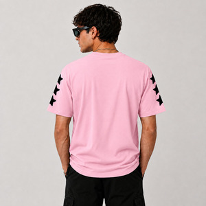 240GSM Heavyweight Cotton Oversized T Shirt Custom High Density Puff Print Logo Streetwear Fashion Tee Private Label Manufacture - Product Image 4