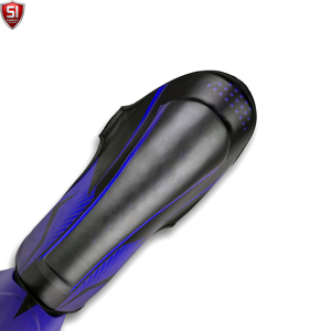Protections de tibia en cuir PU légères pour la boxe, l'entraînement de combat, le MMA et le Muay Thai, avec fermeture auto-agrippante - Product Image 2