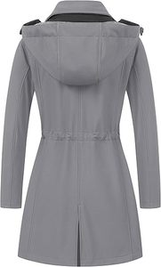 ผู้ผลิตเสื้อแจ็คเก็ตกันลมแบบ OEM สีสันตัดกัน เสื้อแจ็คเก็ตกันลมสำหรับผู้หญิง น้ำหนักเบา สำหรับเล่นกีฬา กันน้ำ มีฮู้ด - Product Image 2