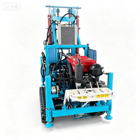 Foreuse de puits d'eau sur chenilles, diesel, portable, pour l'approvisionnement en eau domestique