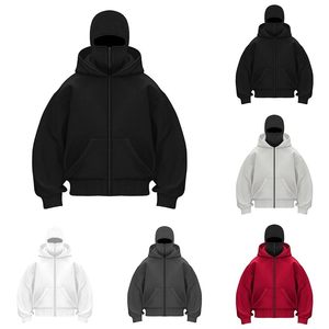 Men Double Hooded Sweatshirt Winter Warm <b>Zip</b> <b>Up</b> <b>Jacket</b> with Pockets Bulk Supplier - Product Image 2