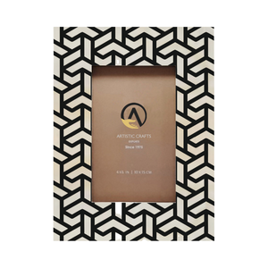 Cadre photo de luxe fait à la main en résine incrustée de détails élégants et complexes Affichage de photos unique - Product Image 1