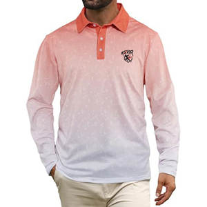 Camisetas Polo de Último Diseño, Ropa Casual, Camisetas Polo de Manga Larga, Color Personalizado, Transpirables, Camisetas Polo para Hombre - Product Image 1