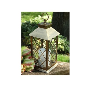 Farol de Madera Clásico para Decoración del Hogar, Entrada, Chimenea, Comedor y como Adorno Decorativo para Cada Estación - Product Image 5
