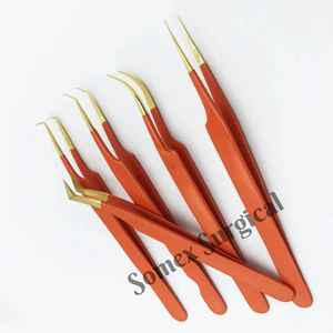 Pince à épiler pointue pour extensions de cils, étiquette personnalisée, vente en gros - Product Image 2