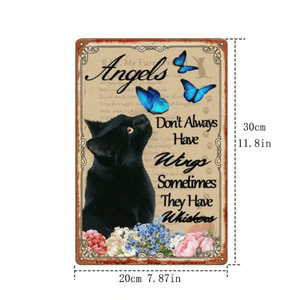 Targa Rustica Vintage in Alluminio 12x8 Pollici - Stile Fattoria - TikTok per Servizio Ritiro Temu - Product Image 2