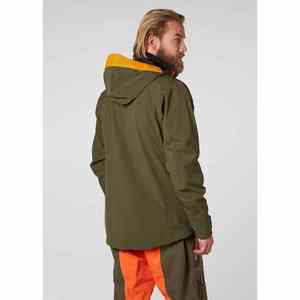 Chaqueta de esquí para hombre OEM personalizada, impermeable, para snowboard, de color sólido, con múltiples bolsillos. - Product Image 6