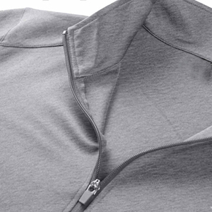 Conjunto Deportivo Informal Gris para Hombre, Sudadera con Cierre Completo y Cuello Alto con Bolsillos Laterales y Pantalones con Cordón Ajustable - Product Image 6
