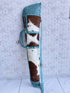 Nuevo Bolso de Hombro Elegante de Cuero con Piel de Vaca y Cuero Repujado Turquesa 2026 para Unisex - Product Image 2