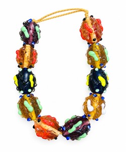 Cuentas de Cristal Coloridas con Diseño de Flores, Mezcla de Colores, Decorativas, Hechas a Mano, para Joyería, 15x20mm, 8 Pulgadas, en Caja, EXCEL EXPORTS - Product Image 1