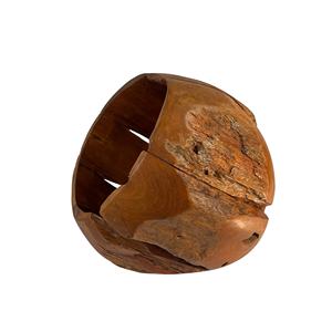 Plateau de table rustique en teck pour plantes/fleurs de mariage, décoration intérieure unique, accent décoratif chaleureux, artisanat pour hôtels et restaurants - Product Image 1