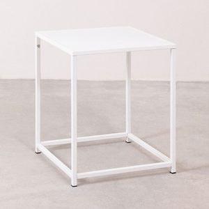 White Metal <b>Storage</b> Nightstand Modern Bedside <b>End</b> <b>Table</b> for Bedroom Living Room Home Office - Product Image 1