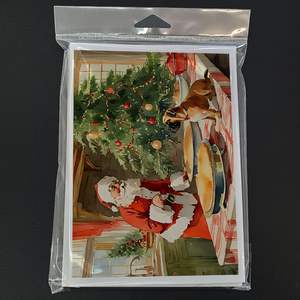 Bullmastiff Christmas Cookies Whimsical A7 Tarjetas de felicitación Paquete de 8 tarjetas de notas en blanco con sobres Tamaño 5x7 - Product Image 3